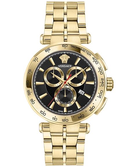 Versace Men's Swiss Chronograph Aion Gold Ion 